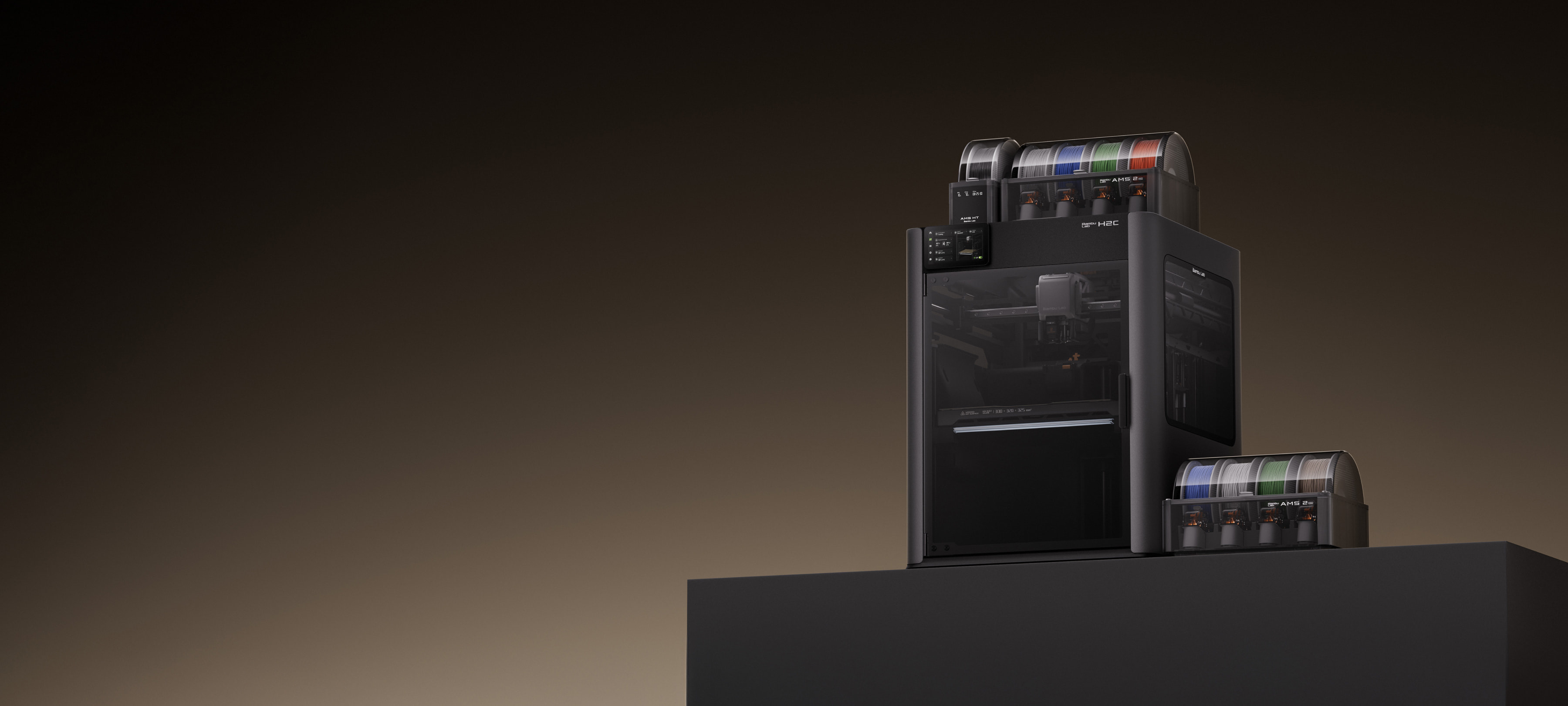 Bambu Lab H2C 3D-printer for utskrift med flere farger og materialer