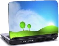 Laptop skin med grønne træer