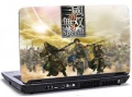 laptop skin med actionhelte på vej i kamp
