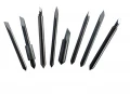 Komplet Knivpakke, indeholdende 2stk. Standard knive + 2stk. Detalje knive + 2stk. Sandblæsnings knive + 2stk. Refleksfolie kniv