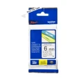 Brother original TZe211 tape – sort på hvid, 6 mm bred