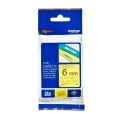 Brother original TZe611 tape – sort på gul, 6 mm bred