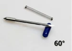 5 stk. knivpakke, Graphtec kniv til Sandbl&aelig;snings 0.9mm folie 60&ordm;, offset 0.75mm - til 1,5mm knivholder