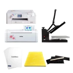 Komplet start pakke til tekstil sublimation Brother sublimations pakke med SDX1250 Skæreplotter, SP1 Printer og standard varmepresser