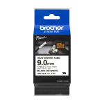 Brother original HSe-221E - 9 mm krympeflextape i sort på hvid Brother original HSe-221E - 9 mm krympeflextape i sort på hvid