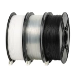 SKILPRO - PETG Filament pakke - Transparent, hvid og sort - 3 x 1 kg SKILPRO - PETG Filament pakke - Transparent, hvid og sort - 3 x 1 kg