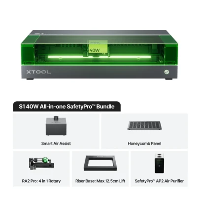 xTool S1 40W Dark All-in-One SafetyPro Klasse I
