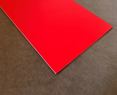 LaserDuo Rød / Hvid – mat 600 x 400 mm LaserDuo 2-farvet akrylplade rød og hvid, mat, 600 x 400 mm
