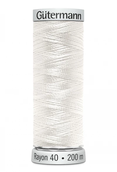 Gütermann Sulky Rayon 40 5 stk. x 200m 1002 Gütermann Sulky Rayon 40 5 stk. x 200m 1002