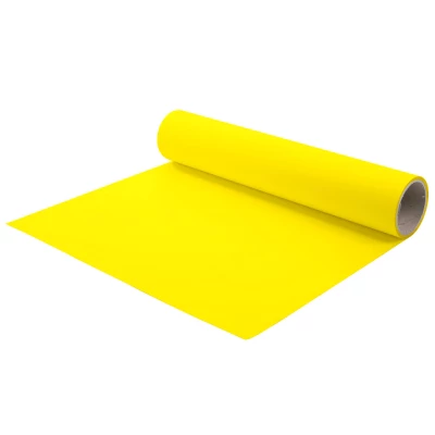 Lemon Gul Oeko-Tex Stryge Folie til Varme Transfer på Tekstiler - 50cm Bred - Køb Online Lemon Gul - Lemon Yellow - 413