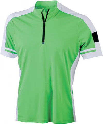 JAMES & NICOLSON MEN'S BIKE-T HALF ZIP - Breathable Cycling Jersey with Zip Pocket JAMES & NICOLSON MEN'S BIKE-T HALF ZIP