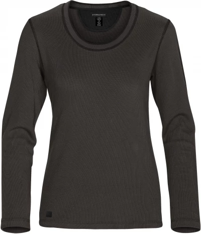 WOMEN'S HANFORD CREW NECK TOP | Dame Crewneck Trøje i 100% Bomuld med Kontrastdetaljer WOMEN'S HANFORD CREW NECK TOP