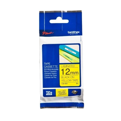 Brother original TZe631 tape – sort på gul, 12 mm bred Brother original TZe631 tape – sort på gul, 12 mm bred
