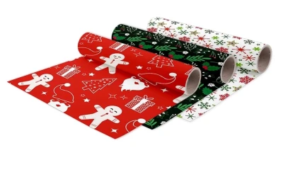 Julefoliepakke - 30cm x 5m 1668 - 1669 - 1670 Julefoliepakke - 30cm x 5m 1668 - 1669 - 1670
