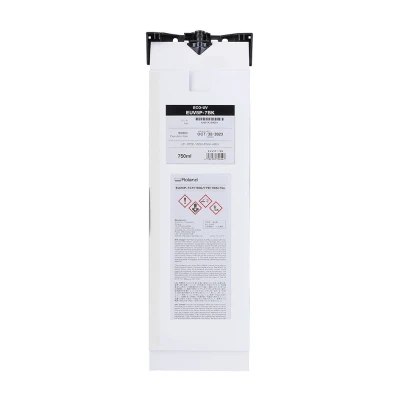 EUV5P-7BK - UV blæk 750ml - Sort Blækpatron til Roland UV Printer EUV5P-7BK - UV blæk 750ml - Sort Blækpatron til Roland UV Printer