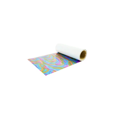 Chemica Metallic Deco - Rainbow Waves 1423 Tekstilfolie