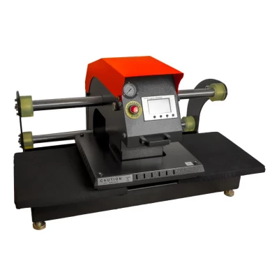 Pneumatisk Dobbelt Varmepresse 38x38 | Skilteproduktion Pneumatisk dobbeltlokations varmepresser - 38x38cm