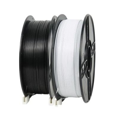 SKILPRO - Flexible PLA++ Filament pakke - Hvid og sort - 2 x 1 kg SKILPRO - Flexible PLA++ Filament pakke - Hvid og sort - 2 x 1 kg