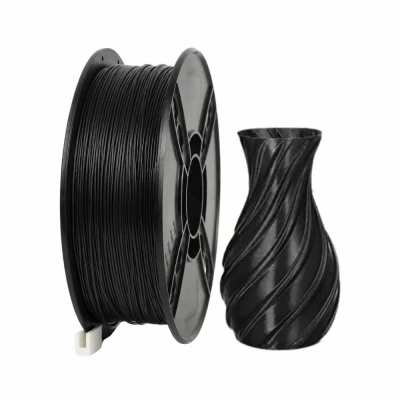 SKILPRO Opaque PETG Filament Sort - Stærkt og Fleksibelt 3D-Printermateriale SKILPRO - Opaque PETG Filament - Black - 1kg