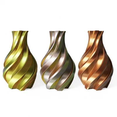 Gold, Silver and Copper - 3DE Premium - Silky PLA - 1.75mm - 1kg Gold, Silver and Copper - 3DE Premium - Silky PLA - 1.75mm - 1kg