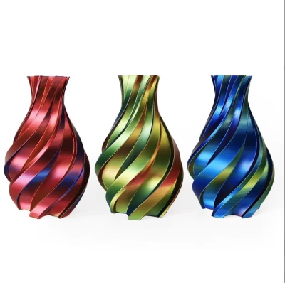 Gold, Blue, Red Silky PLA 1.75mm - 3DE Premium Quality Filament for 3D Printing Gold, Blue And Red - 3DE Premium - Silky PLA - 1.75mm - 1kg