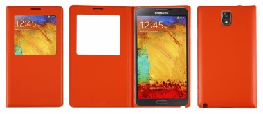 sikring padle strubehoved Kampagne vare, Samsung Galaxy Note 3 S View Cover - Orange