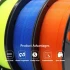 SKILPRO - Transparent PLA++ Filament - Red - 1kg
