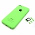 iPhone 5C bagside inkl. knapper og sim-kortholder - Grøn